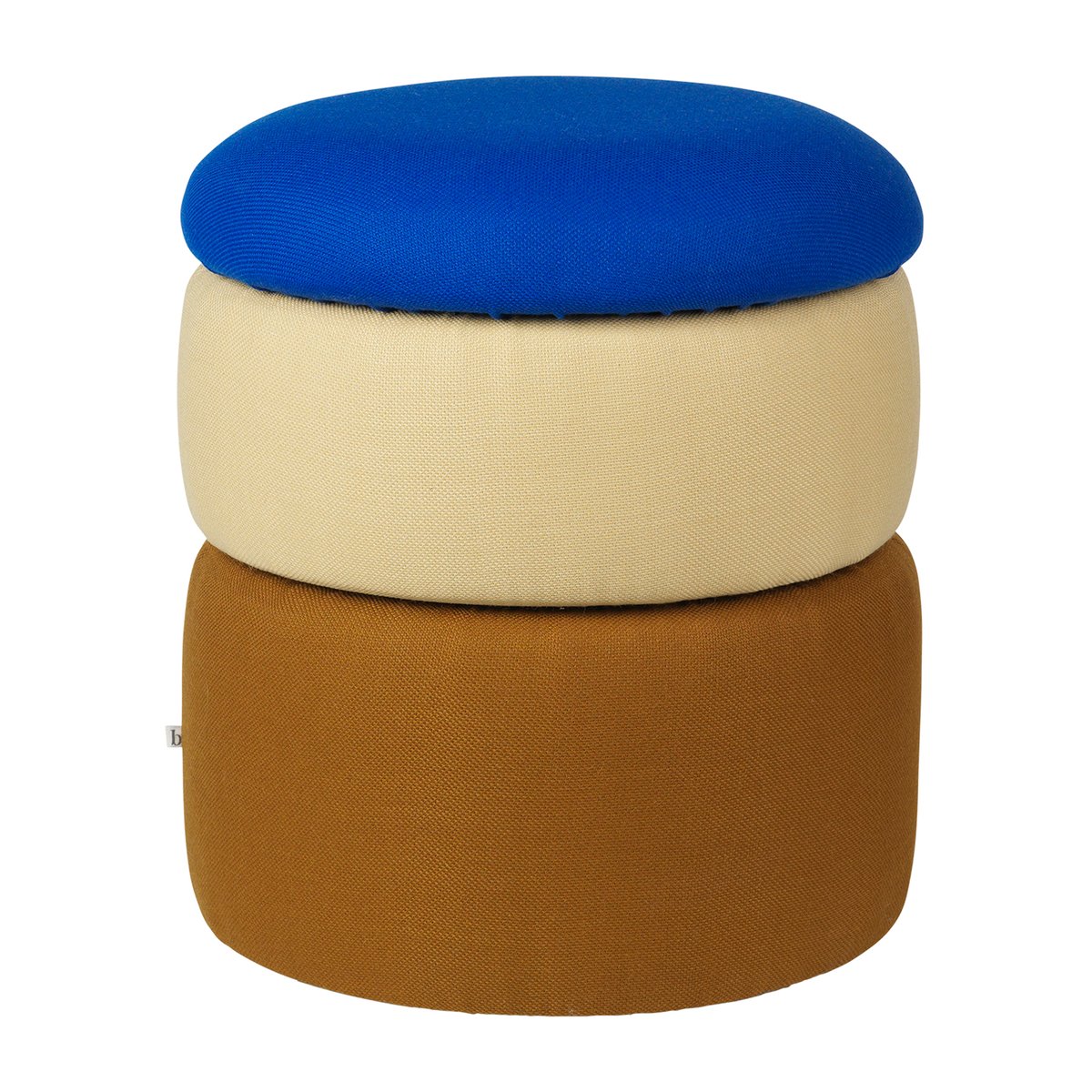 Broste Copenhagen Pond puff 42 cm Blue-sand-ochre
