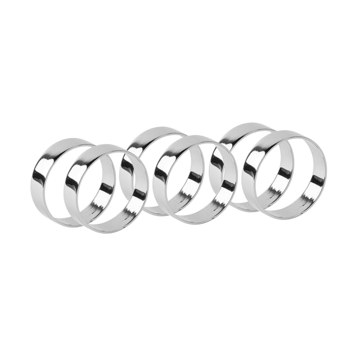 Ring serviettring 6-pk - Silver finish - Broste Copenhagen