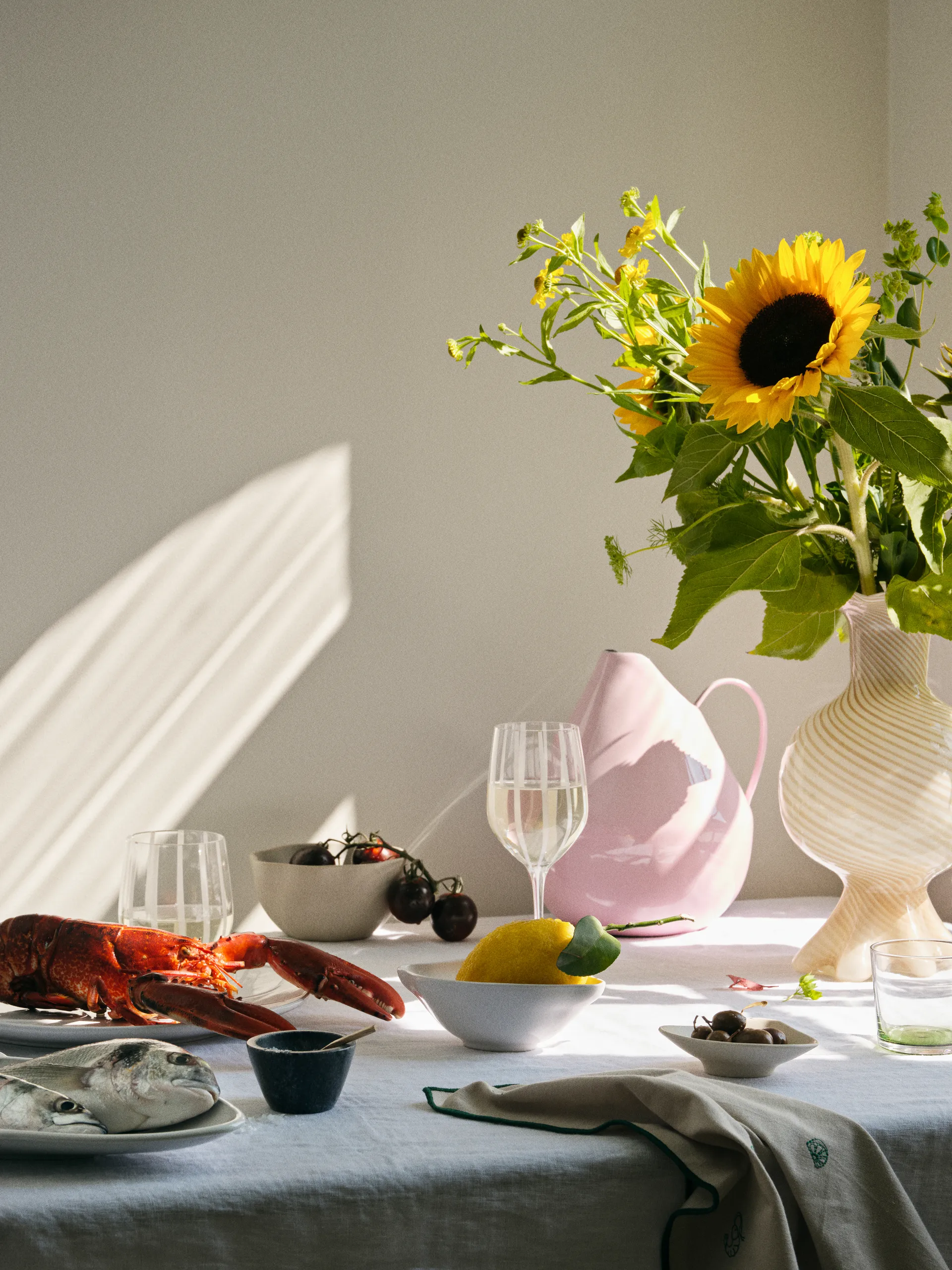 Rosario vase 25 cm, Fairy pink Broste Copenhagen