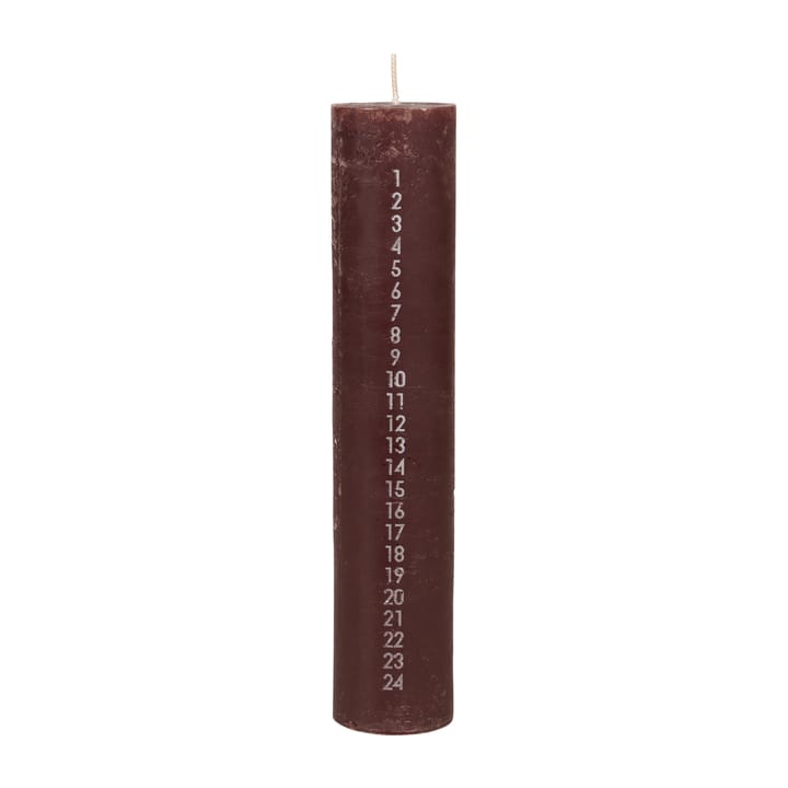 Rustic kalenderlys - Madder brown - Broste Copenhagen