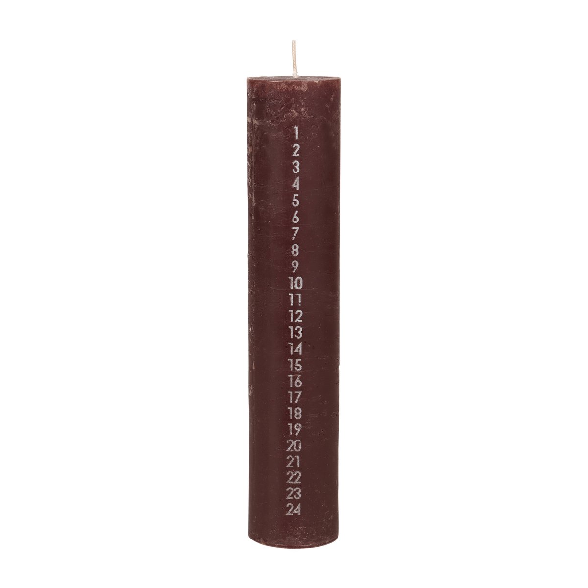 Broste Copenhagen Rustic kalenderlys Madder brown