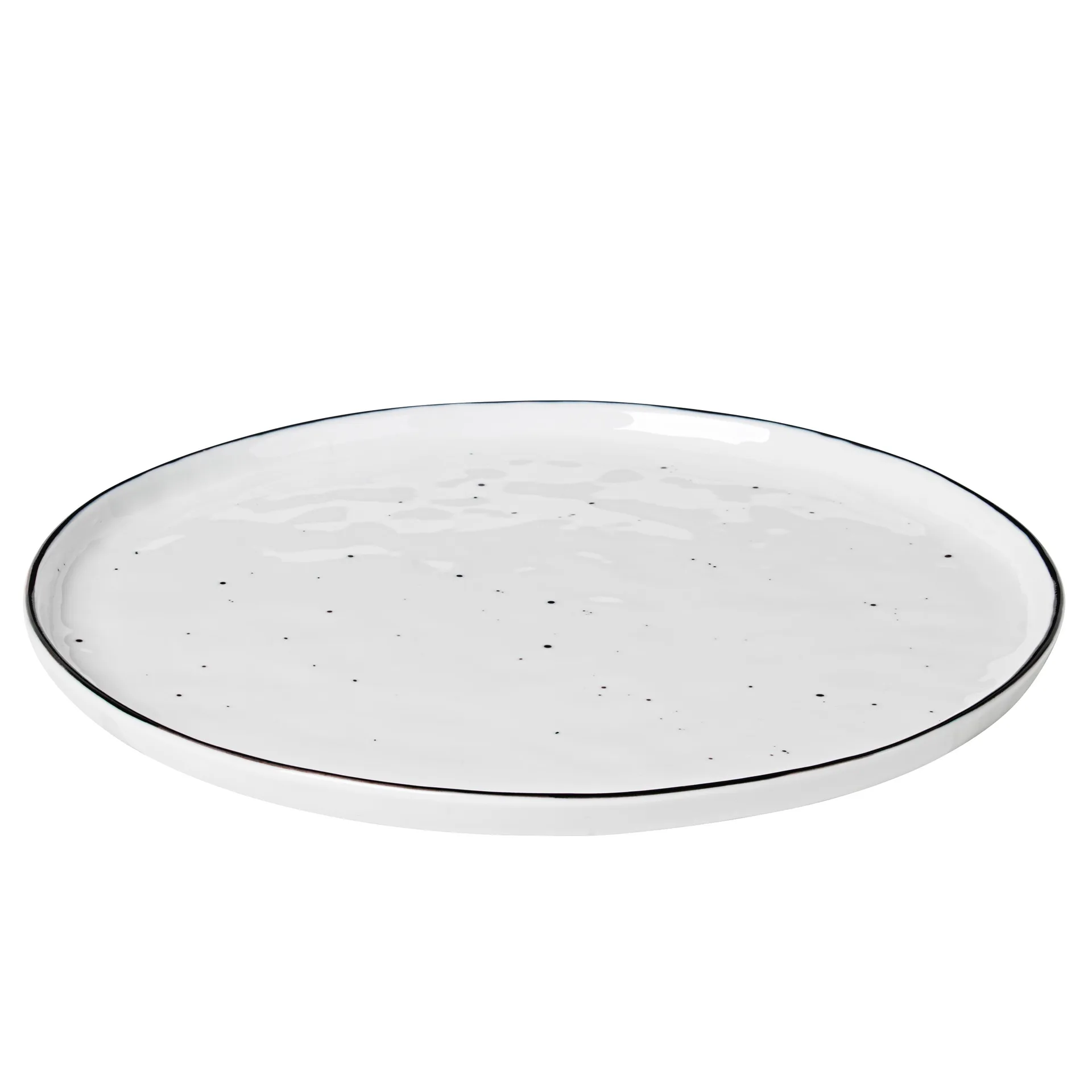 Salt tallerken med prikker, Diameter 28 cm Broste Copenhagen