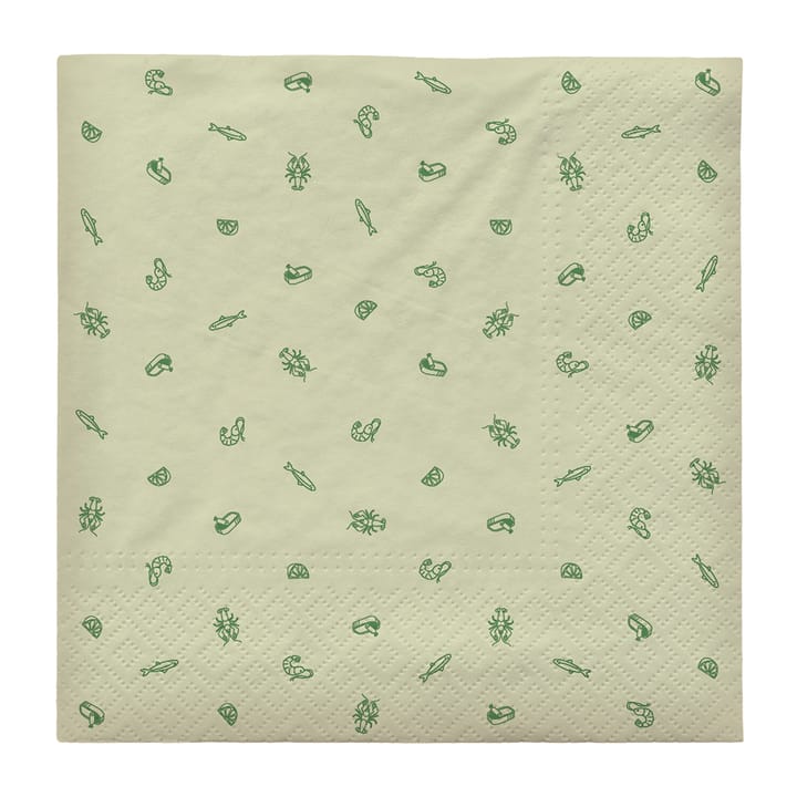 Sea servietter 33 x 33 cm 20-pakning, Jelly green Broste Copenhagen