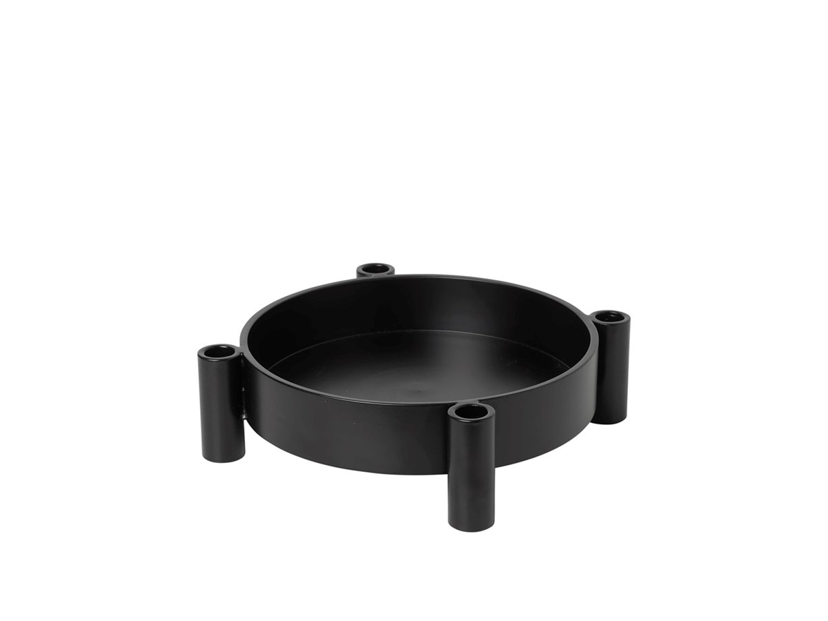 Broste Copenhagen Silke lysestake Ø32 cm Aluminium svart