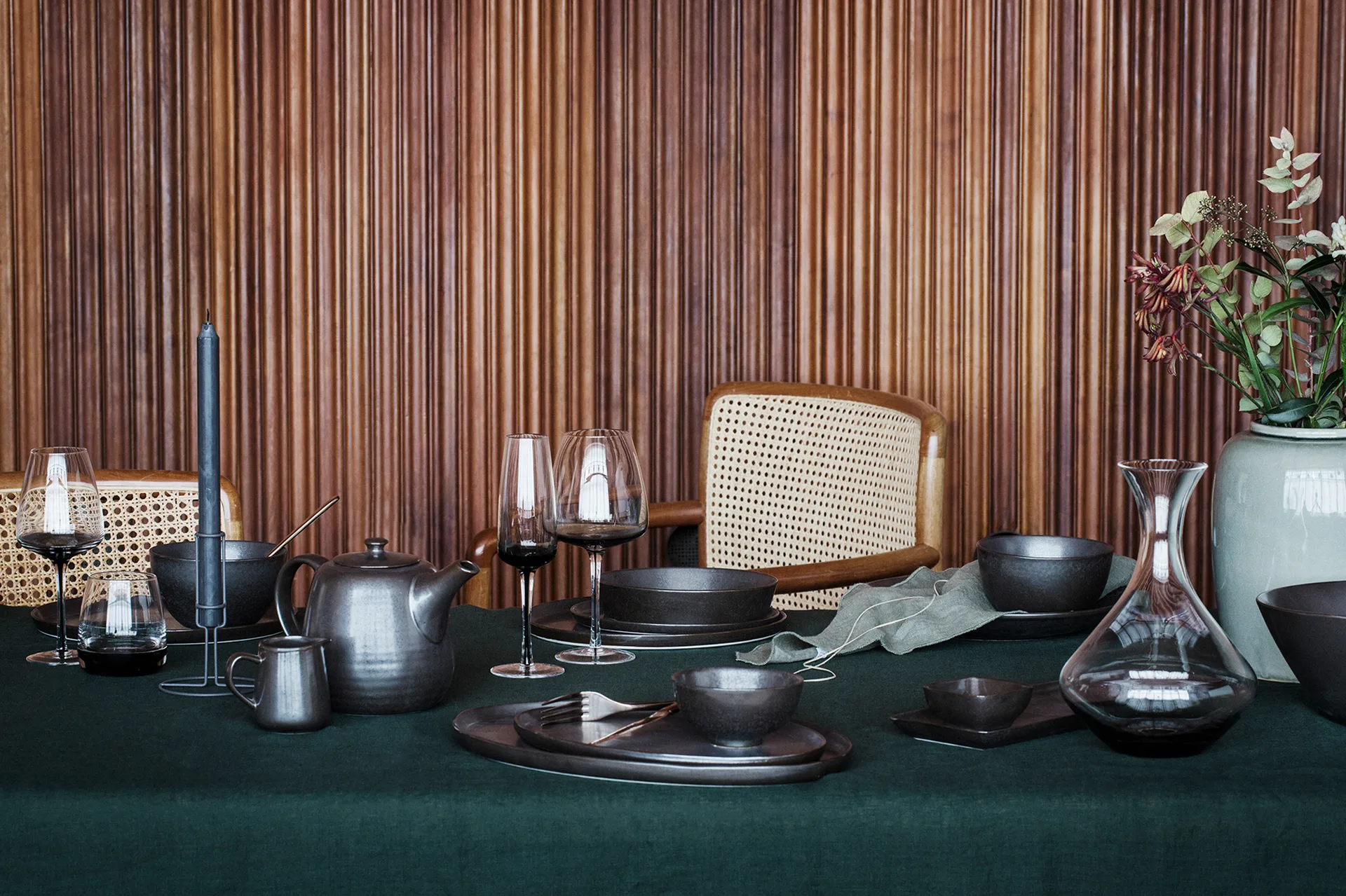 Smoke karaffel 1,65 liter, Klar-grå Broste Copenhagen