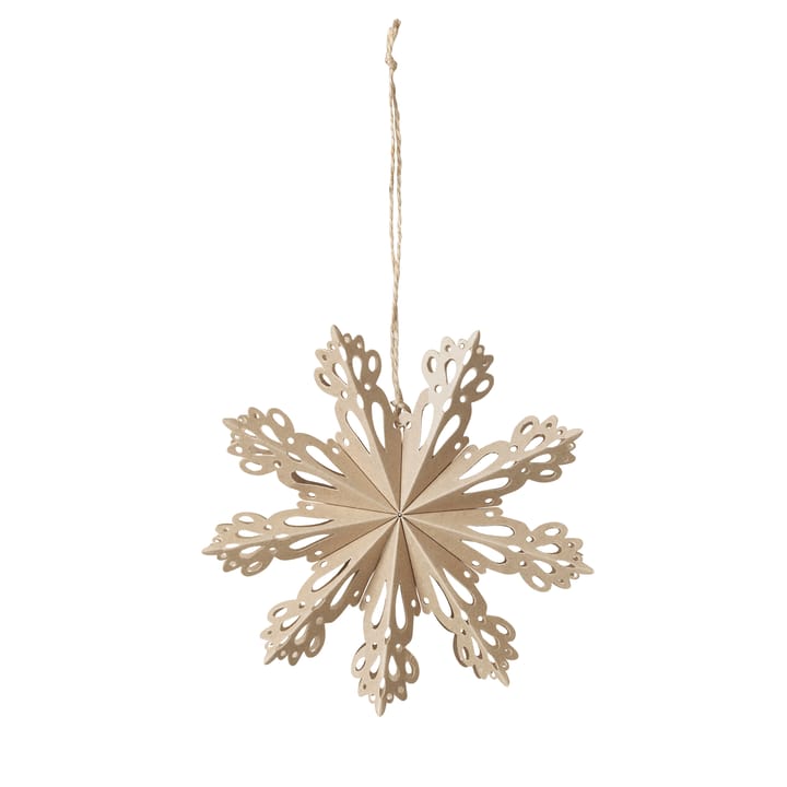 Snowflake juldekorasjon natural - Ø15 cm - Broste Copenhagen