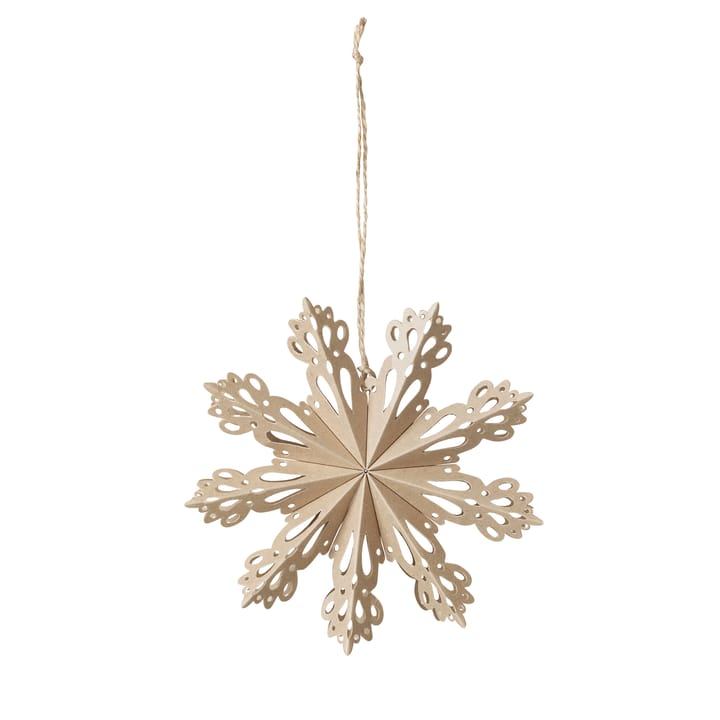 Snowflake juldekorasjon natural - Ø15 cm - Broste Copenhagen