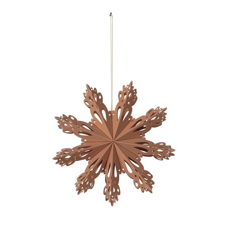 Snowflake juledekorasjon Indian Tan - Ø 15 cm - Broste Copenhagen