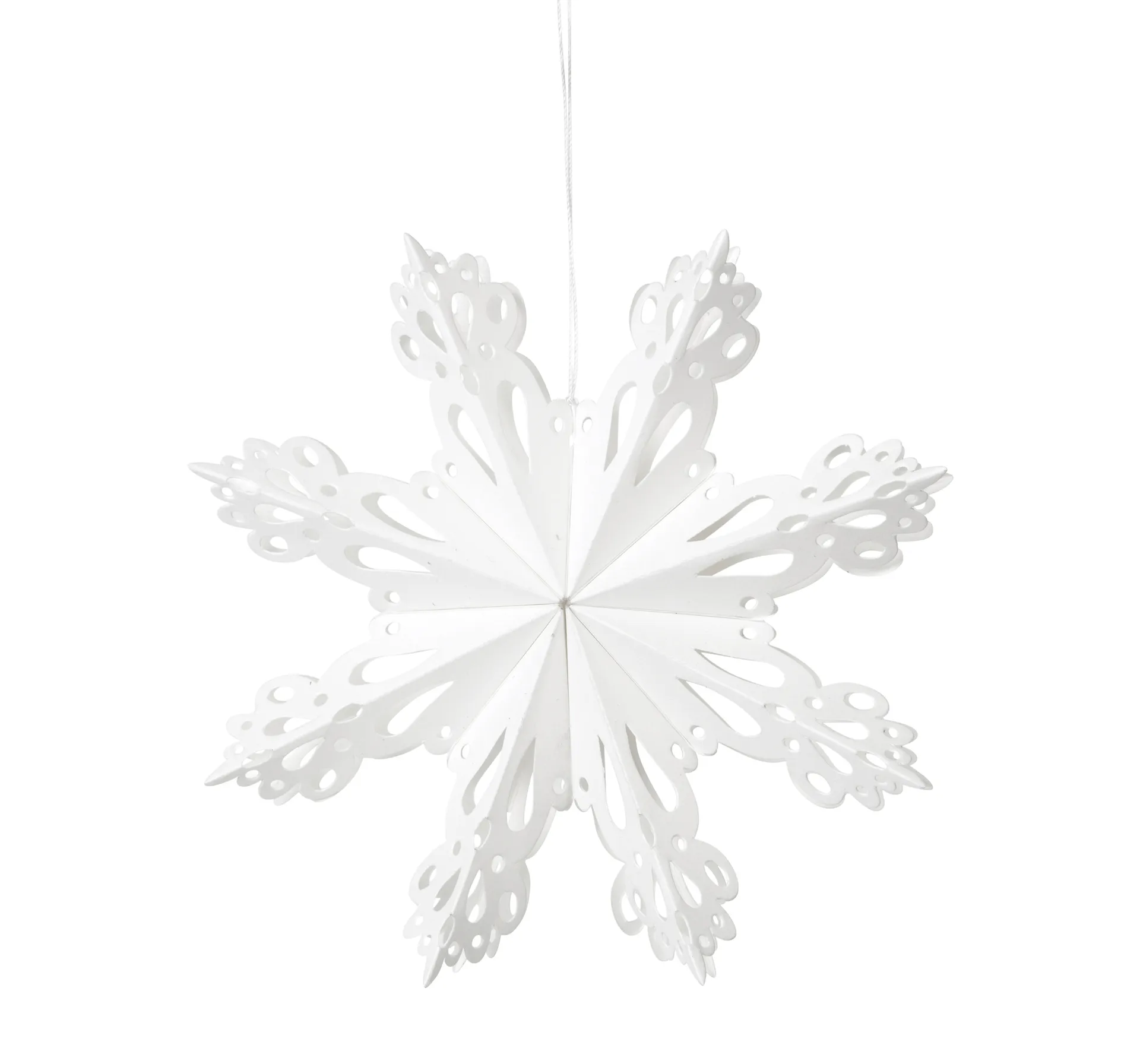 Snowflake juledekorasjon White, Ø 15 cm Broste Copenhagen