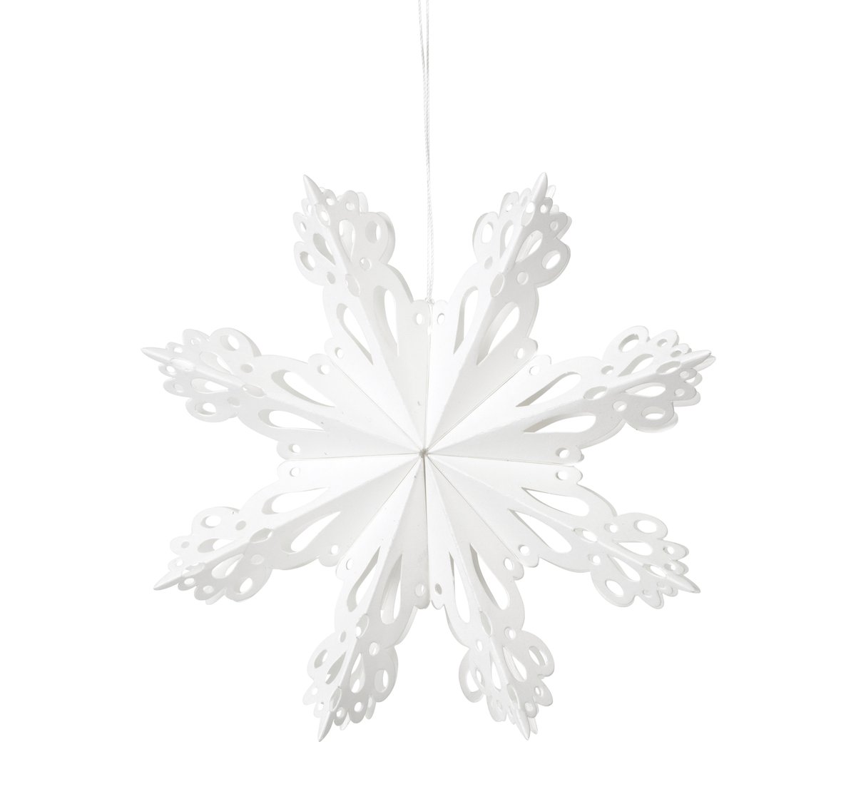 Broste Copenhagen Snowflake juledekorasjon White Ø 15 cm
