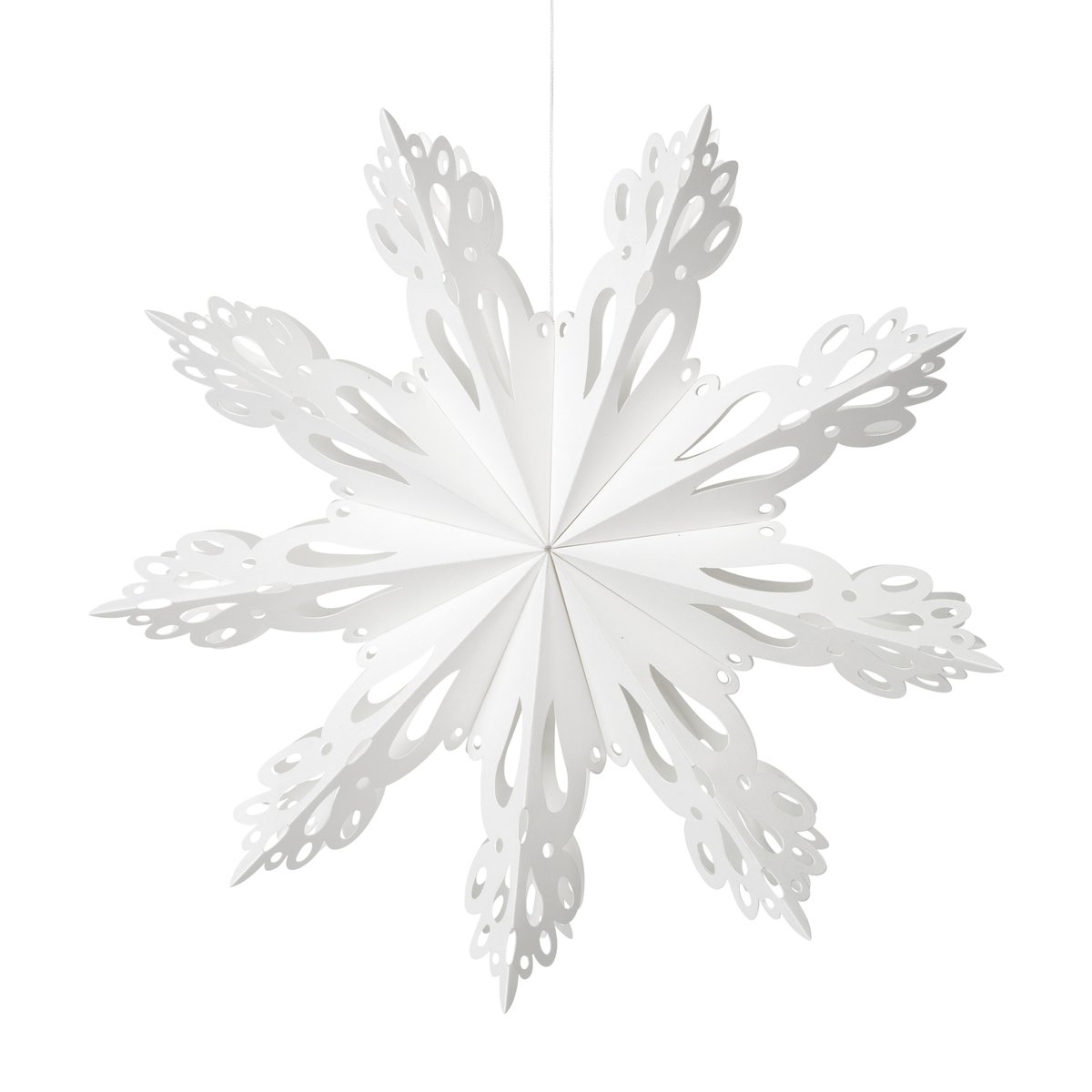 Broste Copenhagen Snowflake juledekorasjon White Ø 30 cm