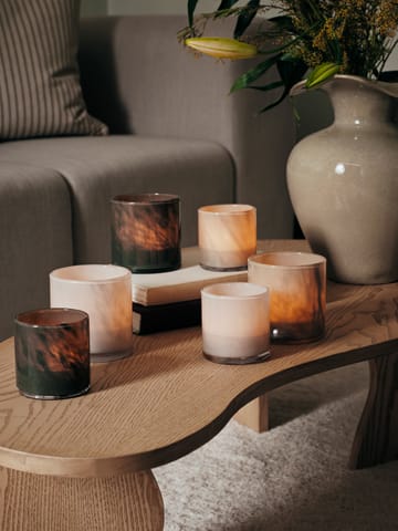 Solai hurricane lyslykt - Taupe Warm Grey, Ø8 cm - Broste Copenhagen