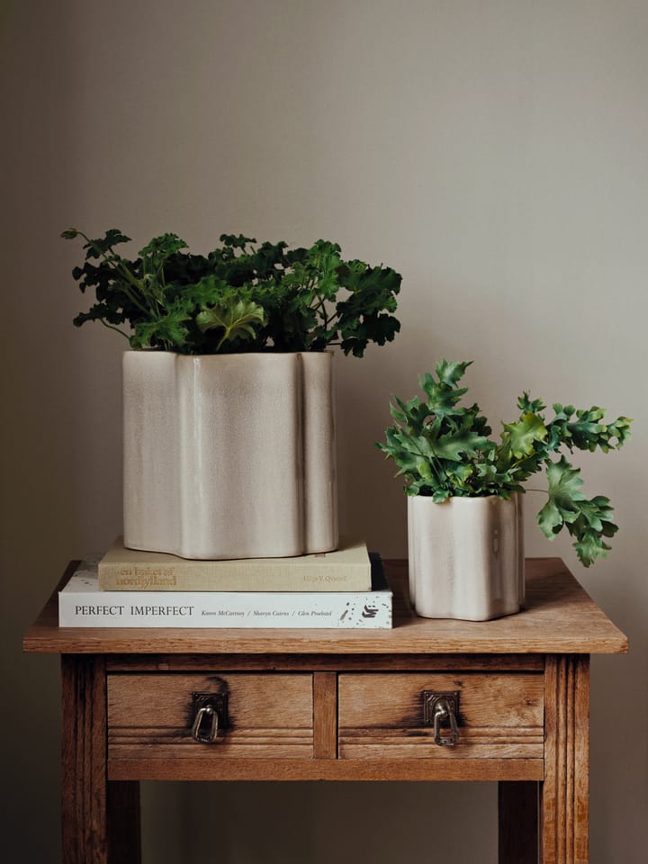 Sonja blomsterpotte H:12 cm, Rainy Day Grey Broste Copenhagen