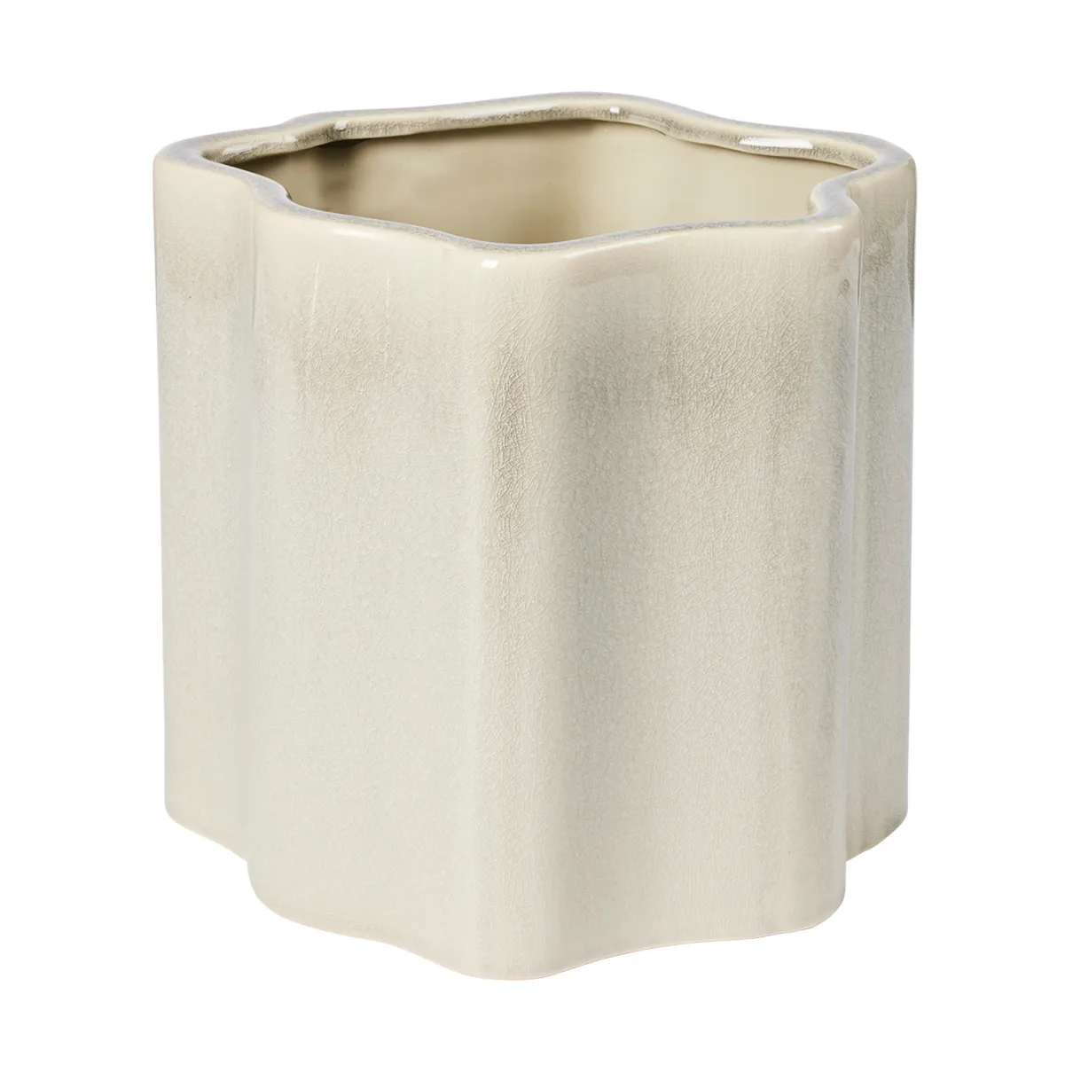 Sonja blomsterpotte H:20 cm, Rainy Day Grey Broste Copenhagen