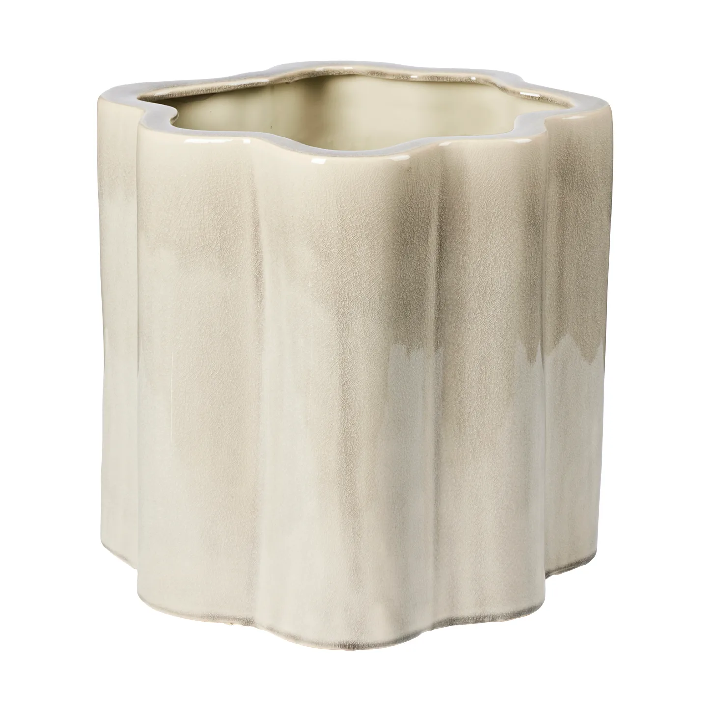 Sonja blomsterpotte H:36 cm, Rainy Day Grey Broste Copenhagen