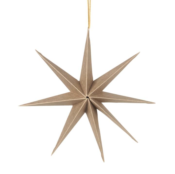 Star papirstjerne Ø 50 cm - Natural brown - Broste Copenhagen