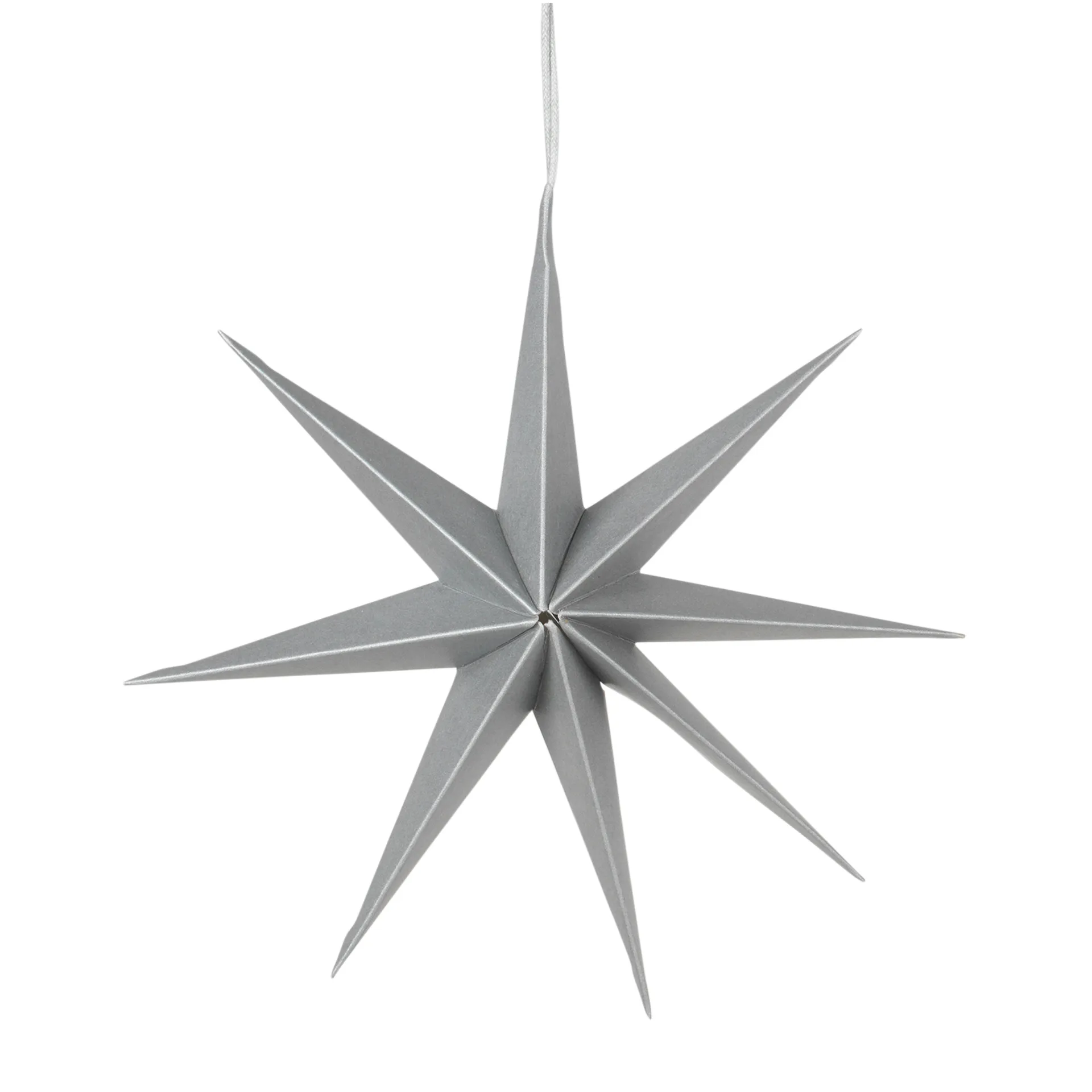 Star papirstjerne Ø 50 cm, Silver Broste Copenhagen