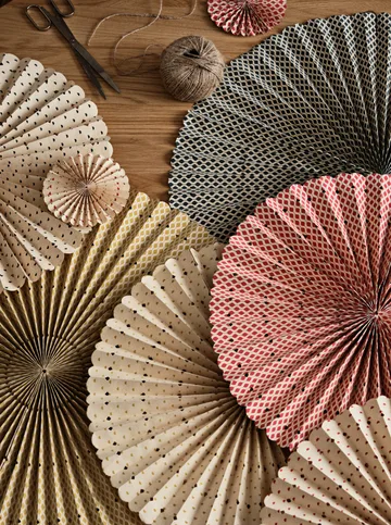 Stella rosette adventsstjerne L Ø60 cm - Deep forest-natural - Broste Copenhagen