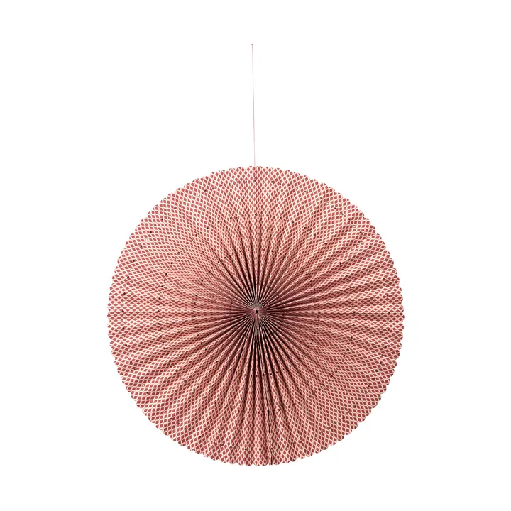 Stella rosette adventsstjerne L Ø60 cm - Pompeian red-natural - Broste Copenhagen