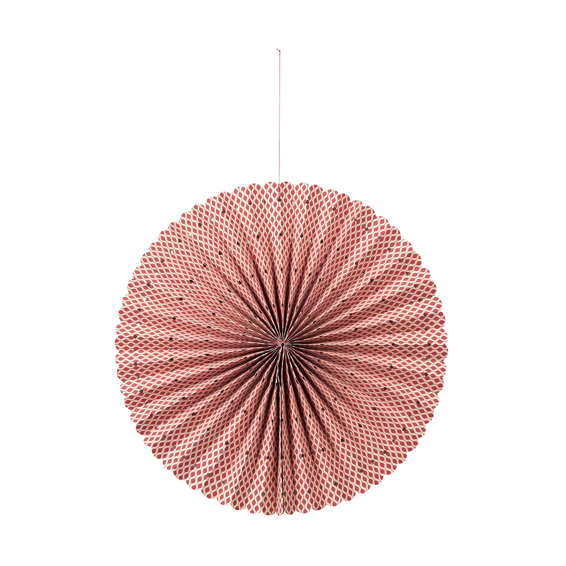 Stella rosette adventsstjerne M Ø43 cm, Pompeian red-natural Broste Copenhagen