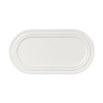 Stevns tallerken oval 27,5 cm - Chalk white - Broste Copenhagen
