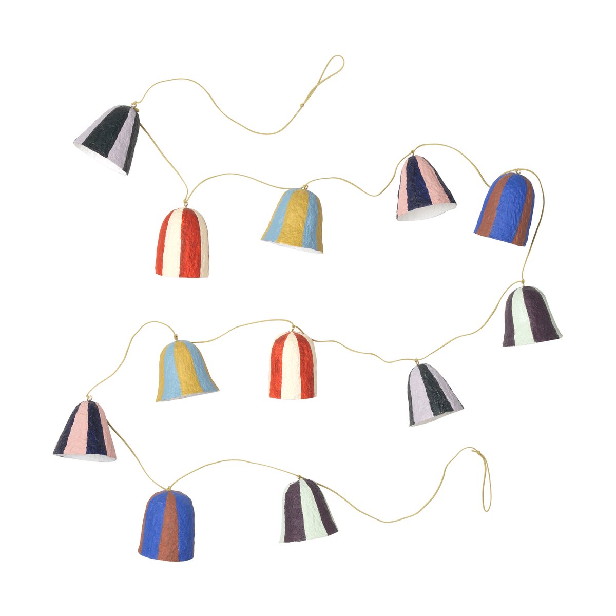 Broste Copenhagen Stripe Pulp girlander klokke 180 cm Multi color