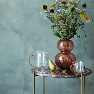 Tristan marmorbord Ø44 cm - Messing-brun - Broste Copenhagen