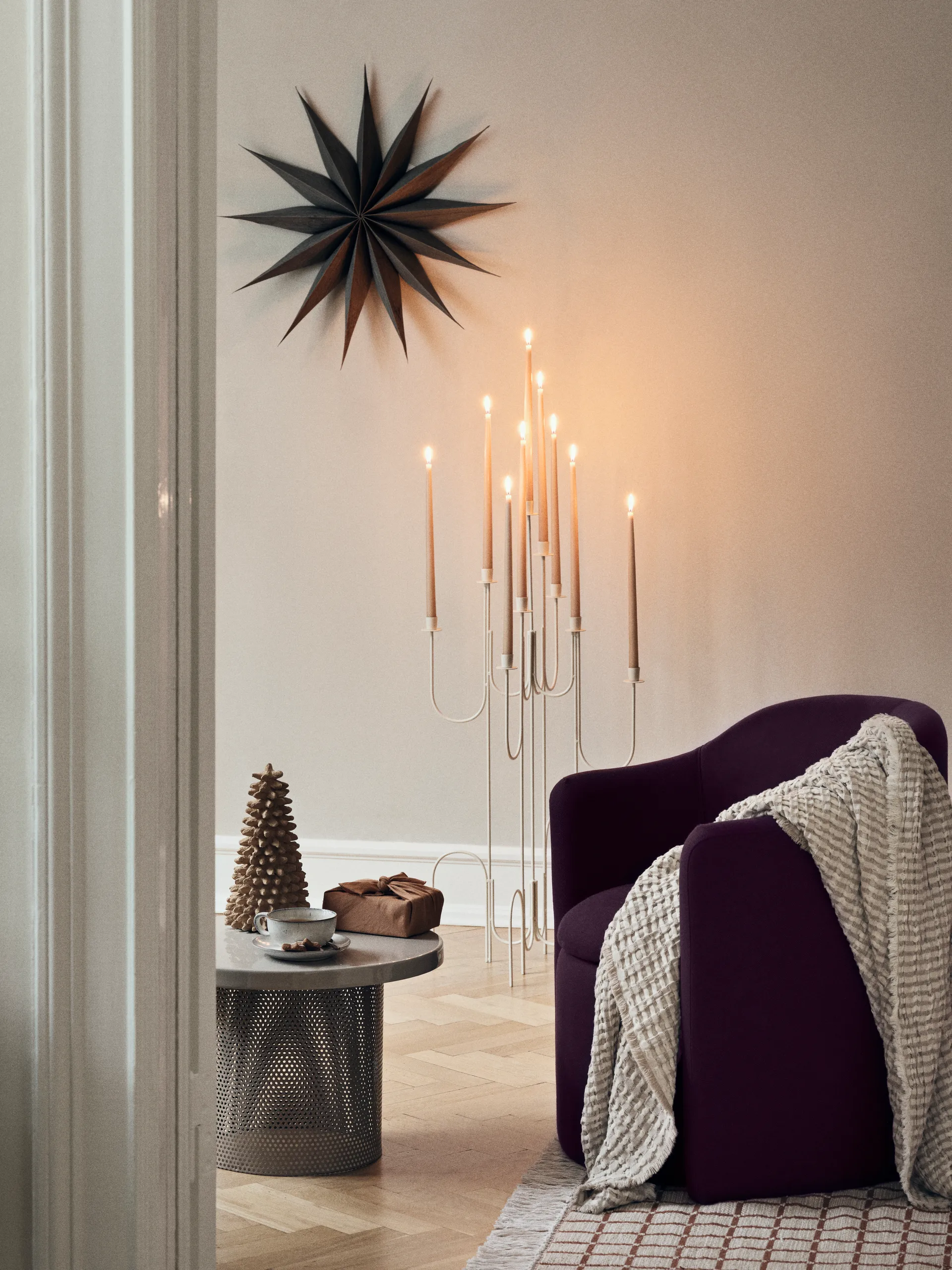 Venok stjerne juldekorasjon Ø70 cm, Fungi Broste Copenhagen