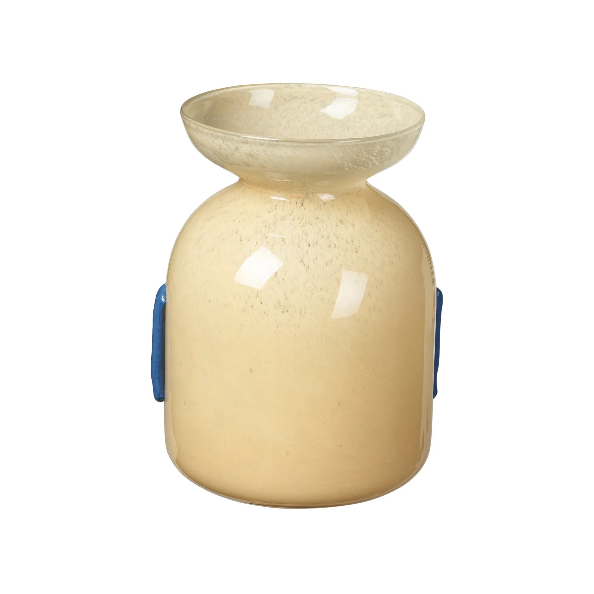 Vera Vase 30cm, Anise yellow-serenity lt. blue Broste Copenhagen