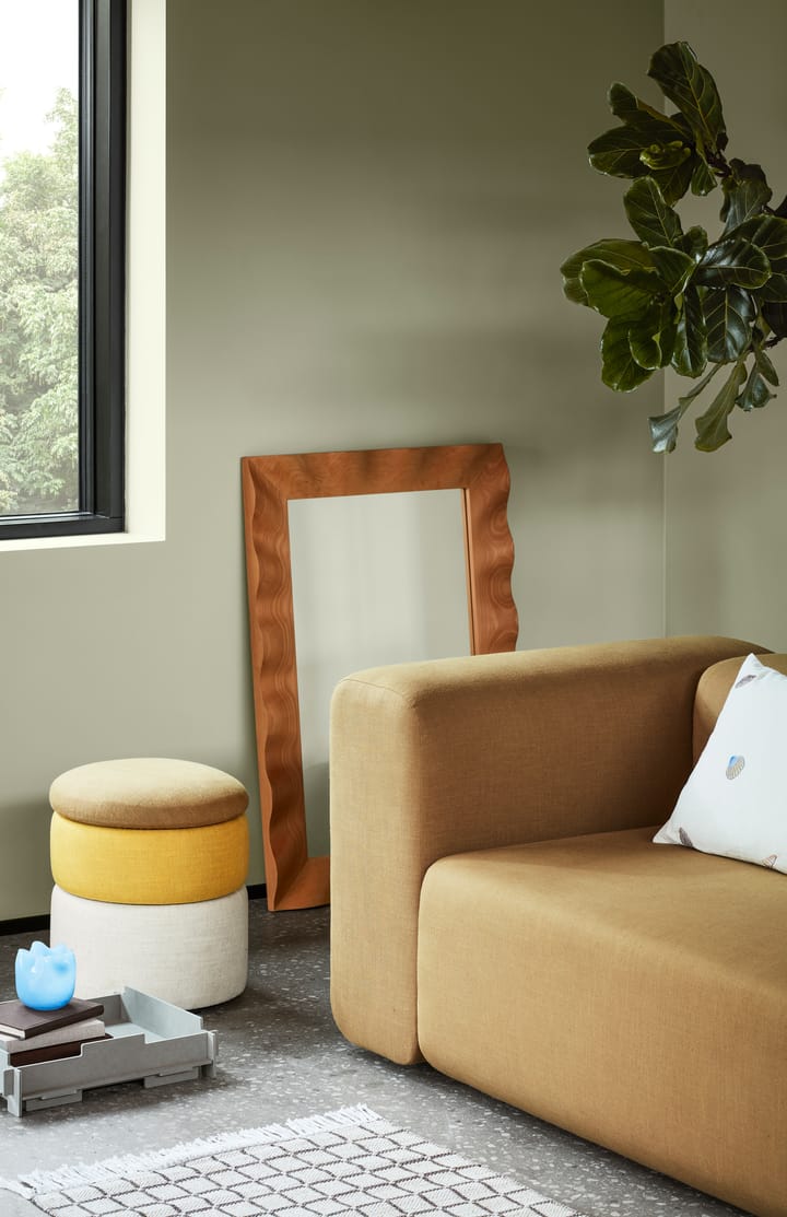 Wavy speil 70 x 100 cm, Natural brown Broste Copenhagen