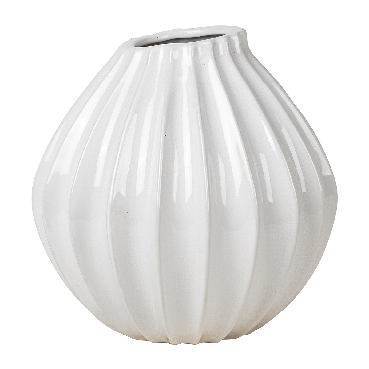 Bilde av Broste Copenhagen Wide vase ivory 25 cm