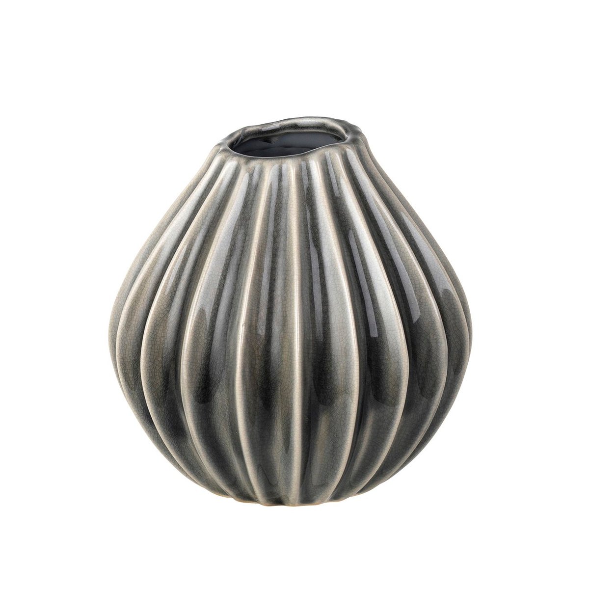Bilde av Broste Copenhagen Wide vase smoked pearl 15 cm