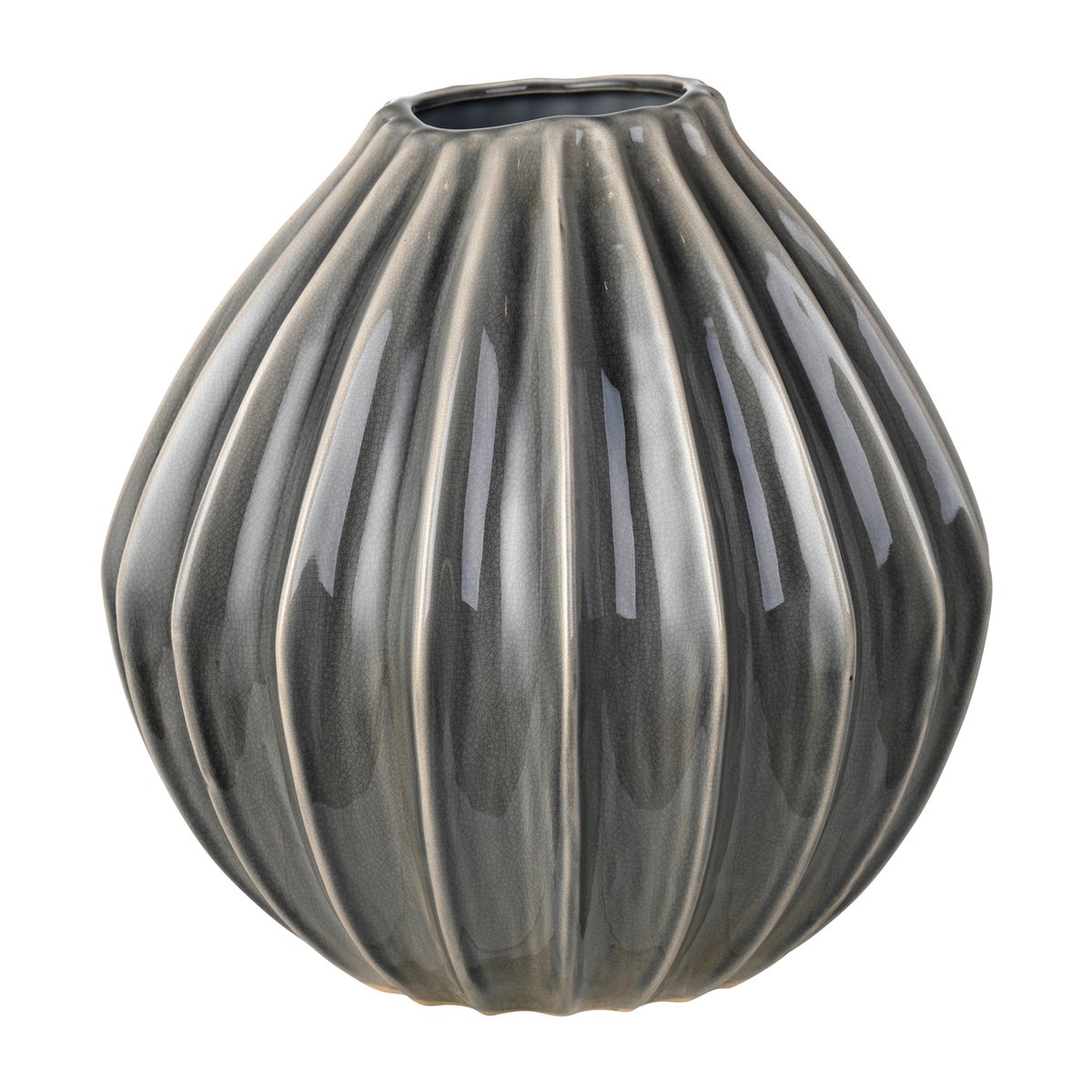 Bilde av Broste Copenhagen Wide vase smoked pearl 30 cm