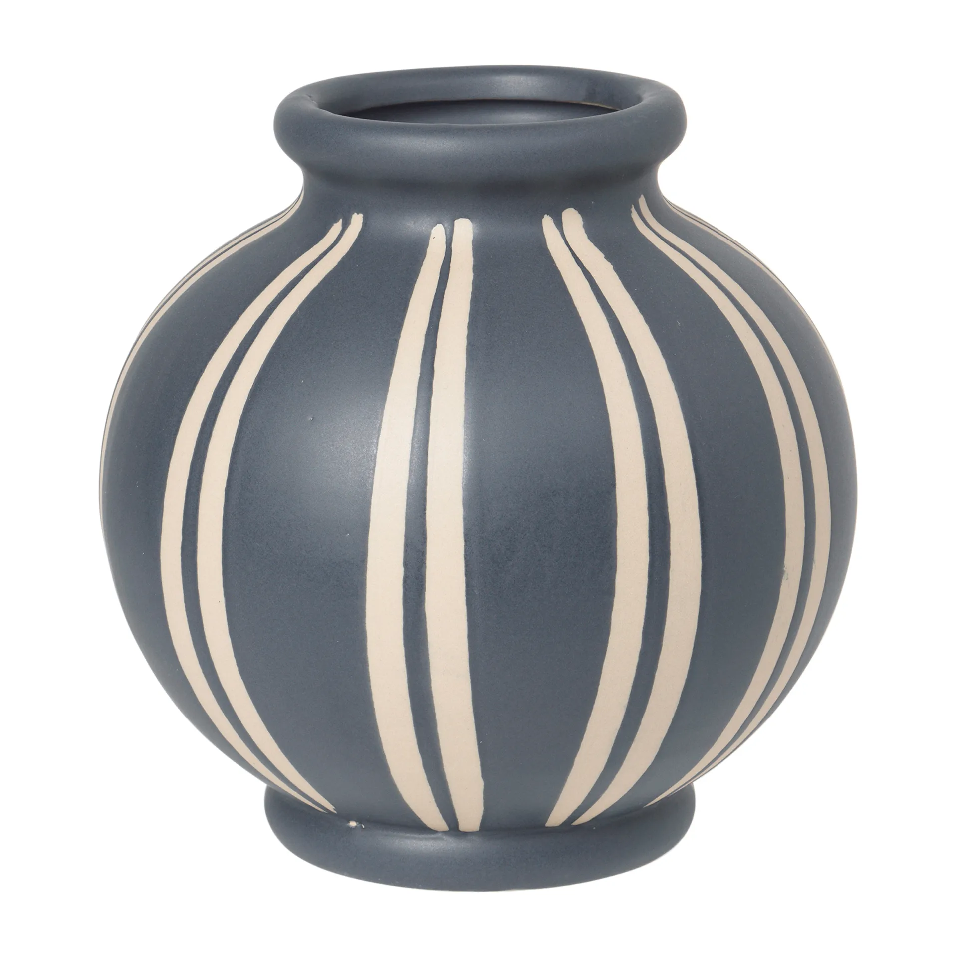 Wilma vase 17,8 cm, Blue-rainy day Broste Copenhagen