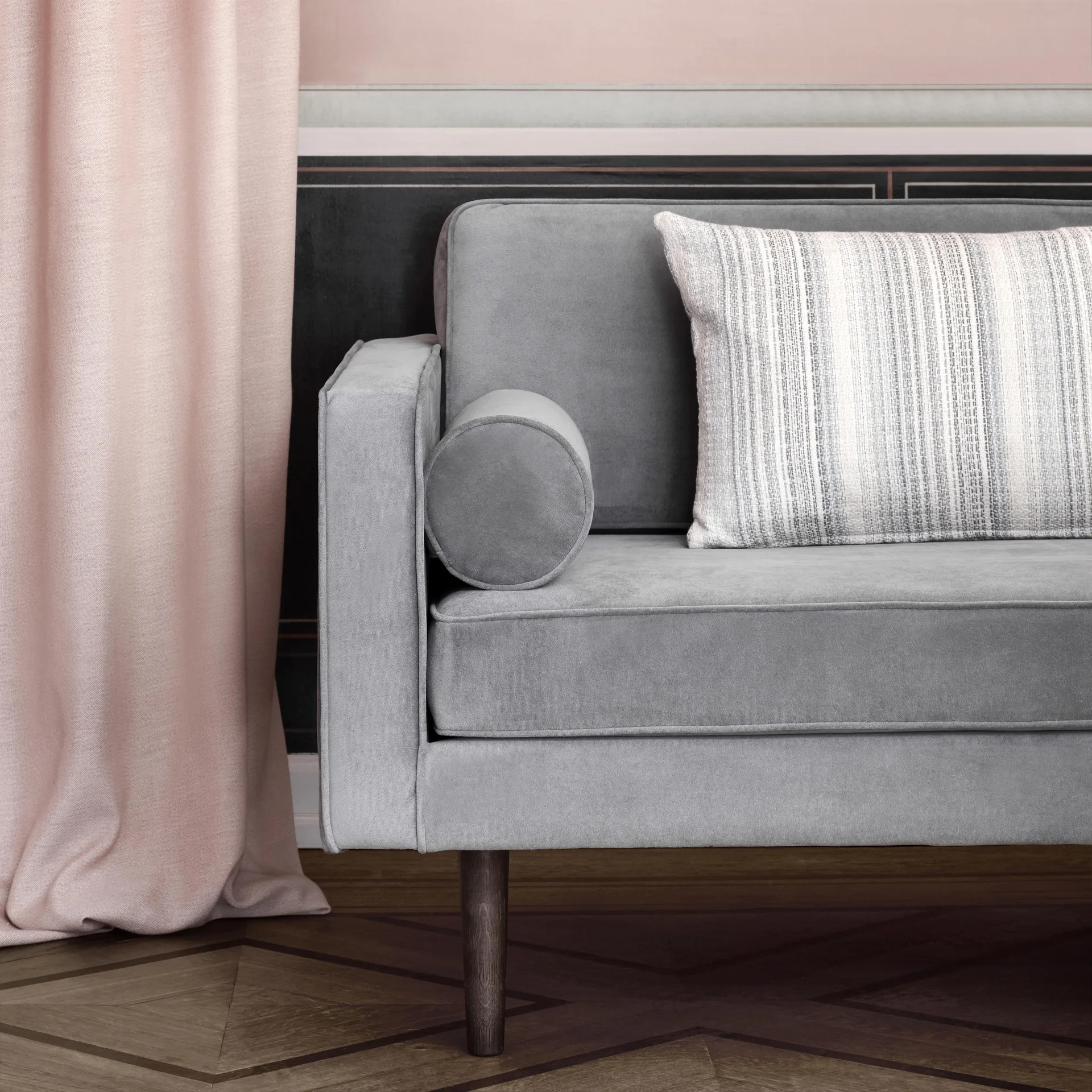 Wind 3-seter sofa, drizzle (grå) Broste Copenhagen