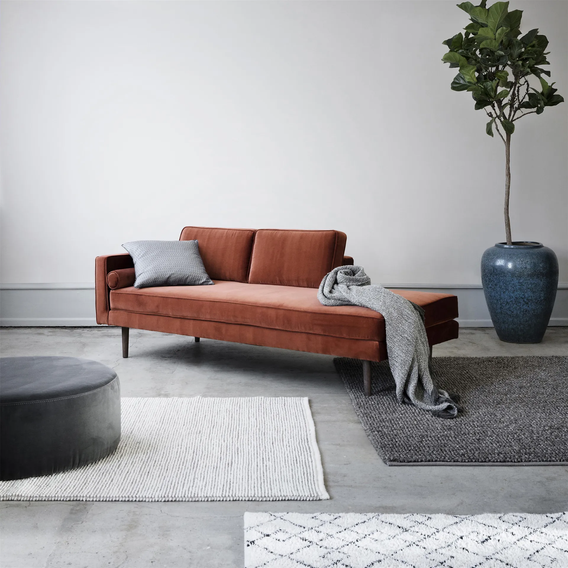 Wind sjeselong, caramel cafe (rød) Broste Copenhagen