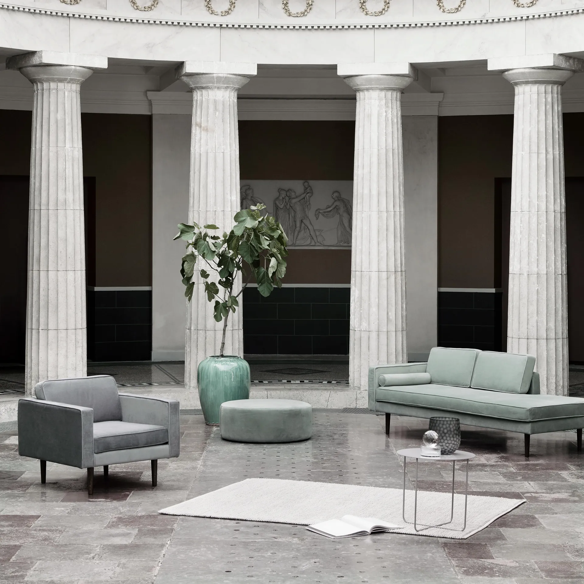 Wind sjeselong, chinos green (grønn) Broste Copenhagen