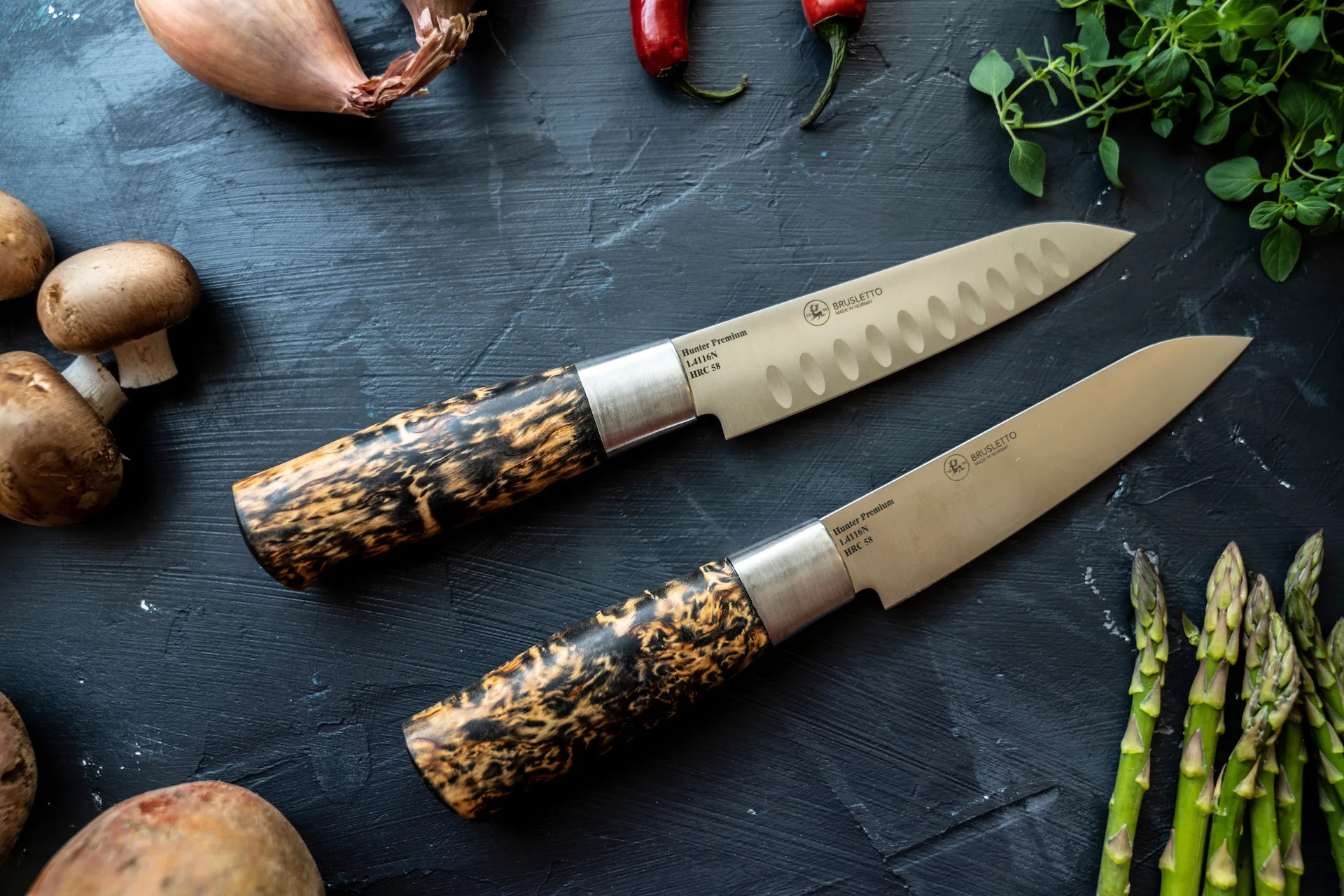 Hunter Premium Chef mini grønnsakskniv, 25,5 cm Brusletto