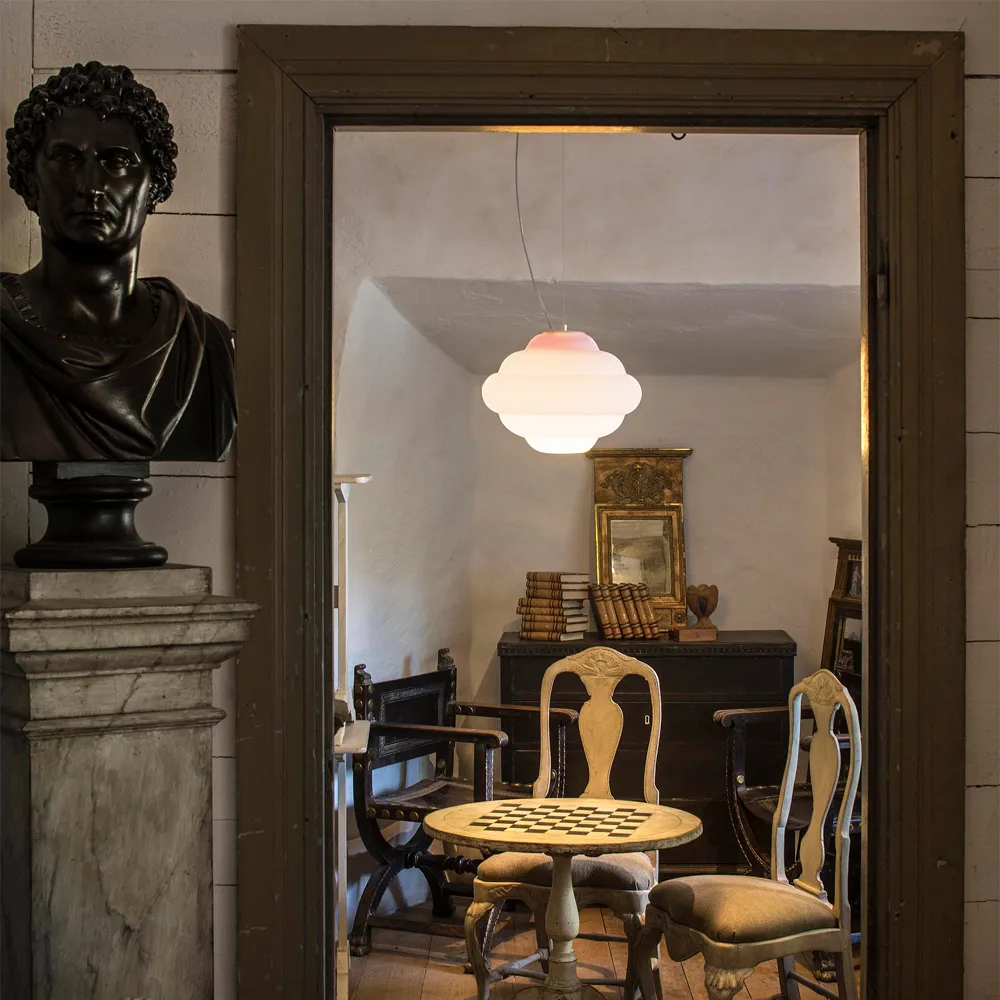 Cloud takpendel, Hvit, opalglass med fargefilter Bsweden