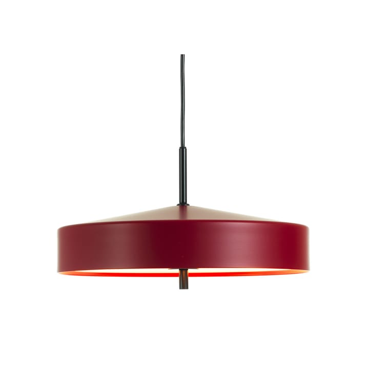Cymbal takpendel - Rød matt, sort ledning, Ø 32 cm - Bsweden