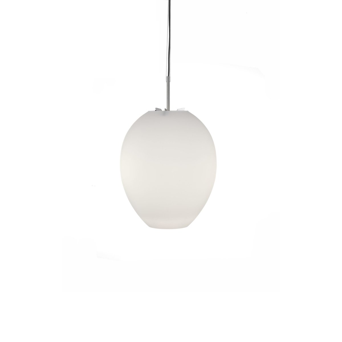 Bilde av Bsweden Egg takpendel Hvit/rustfritt stål opalglass