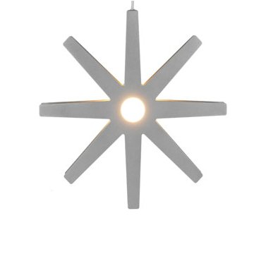 Bsweden Fling julestjerne sølv Diameter 33 cm