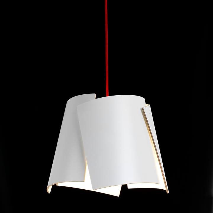 Leaf hvit lampe, hvit/rød Bsweden