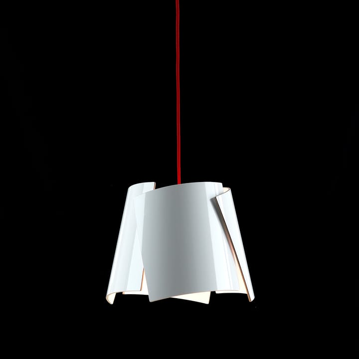 Leaf hvit lampe, hvit/rød Bsweden