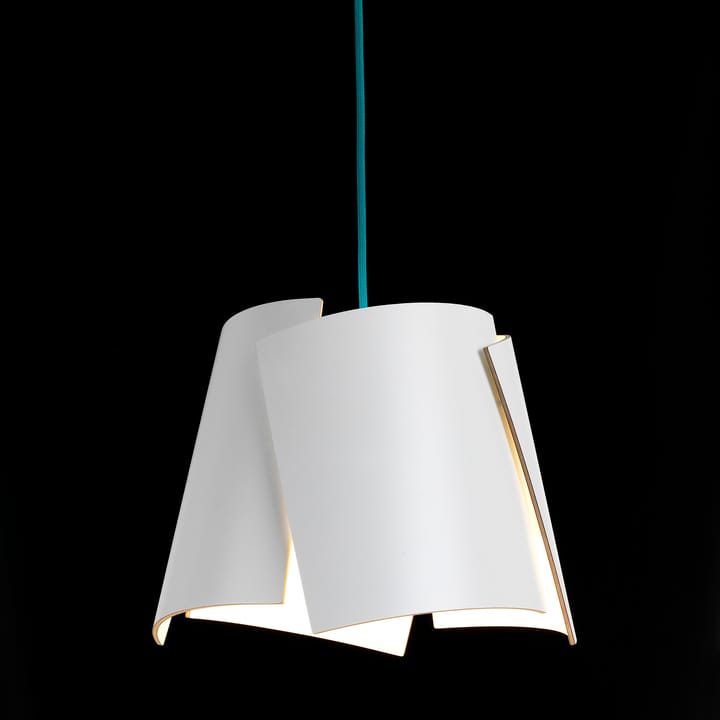 Leaf hvit lampe, hvit/turkis Bsweden