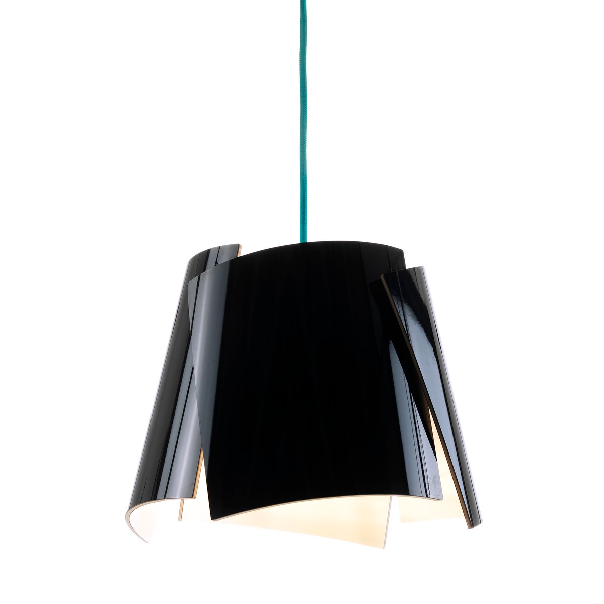 Bilde av Bsweden Leaf svart lampe svart/turkis