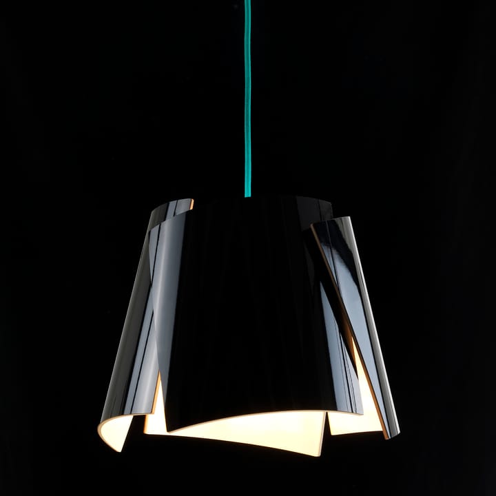 Leaf svart lampe, svart/turkis Bsweden