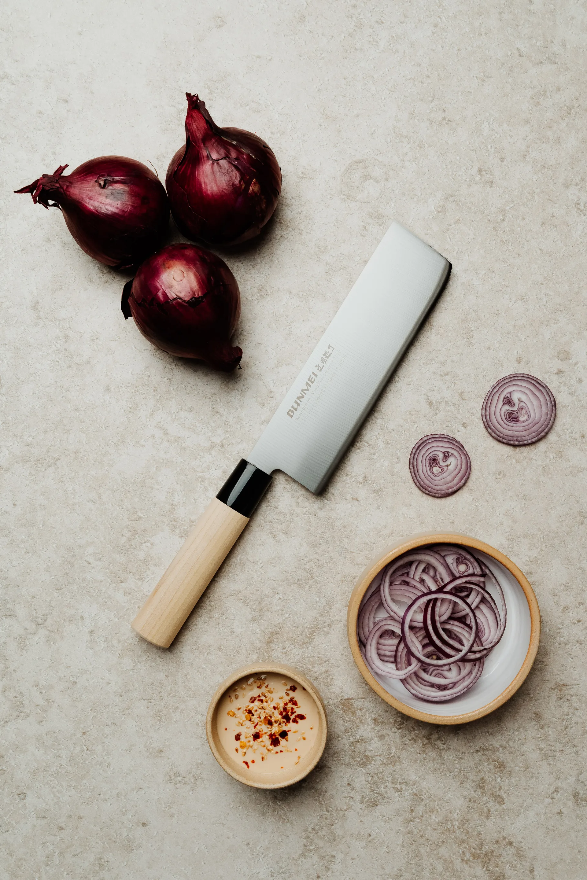 Nakiri grønnsakshakker, Natur, 16,5 cm Bunmei
