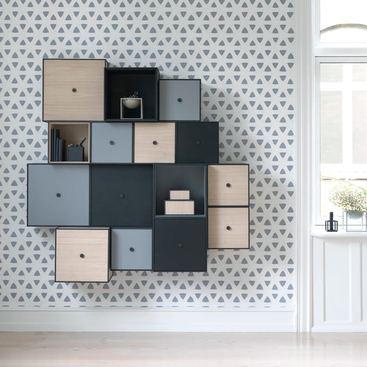 Frame 35 kube med dør - svartbeiset ask - By Lassen