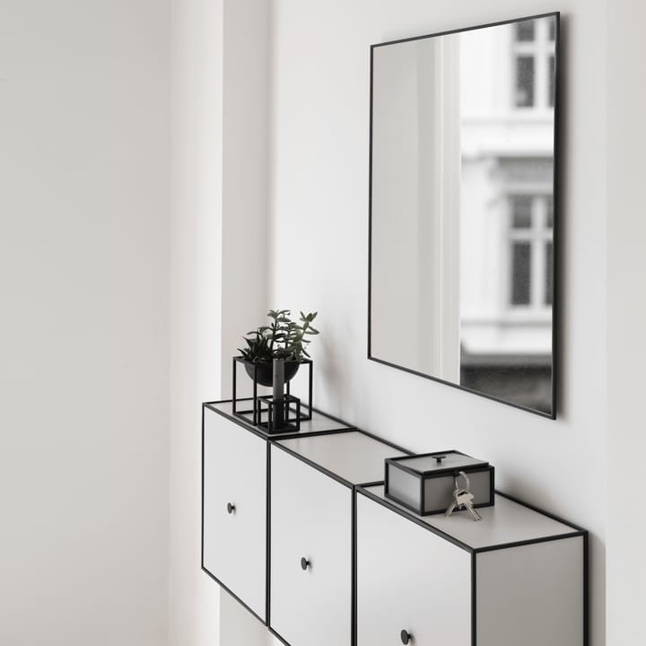 View speil 70x70 cm - svart - By Lassen